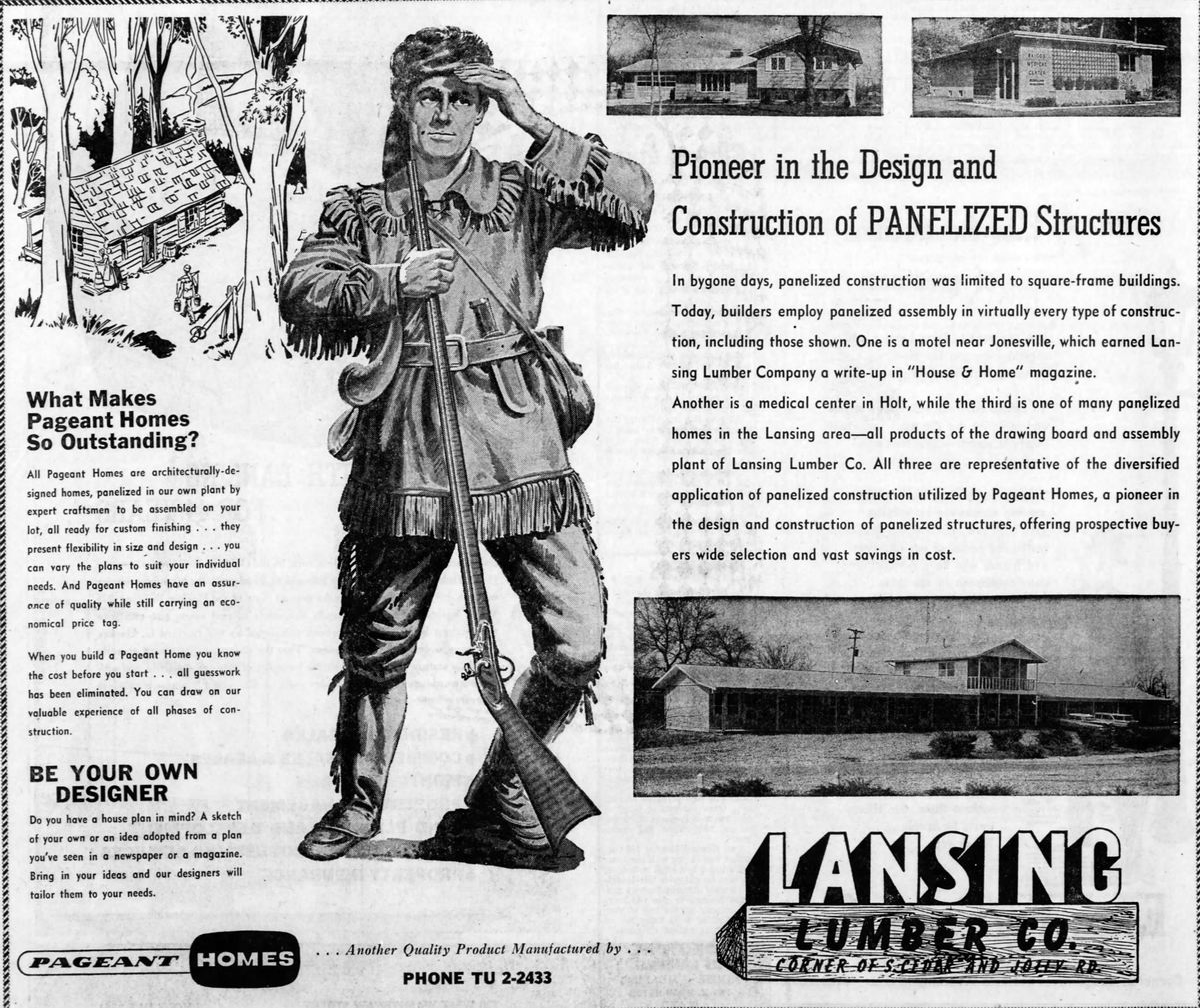 Pinecrest Motel (Americas Best Value Inn) - Feb 17 1963 Ad For Construction Panels